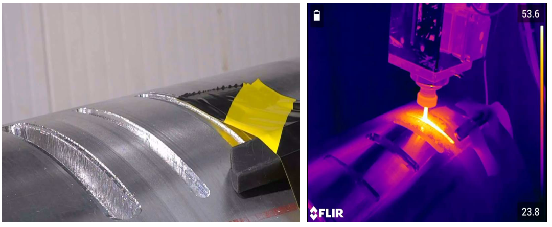 Robotic milling to open the old TDE shell in ss 318LN (Image: CERN).